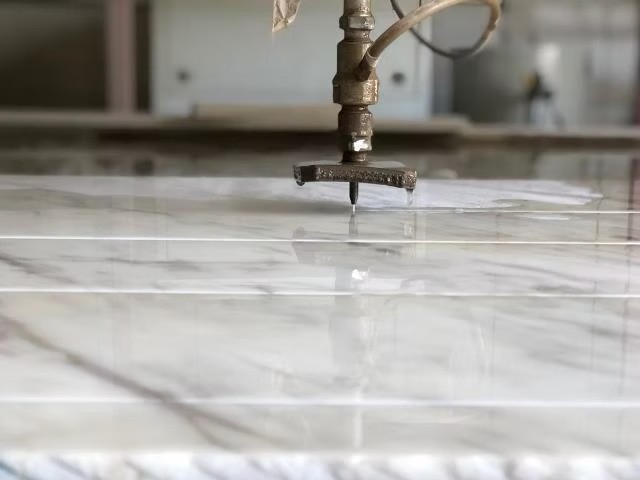 Piezas de mármol a medida con corte por chorro de agua | Cutmesur